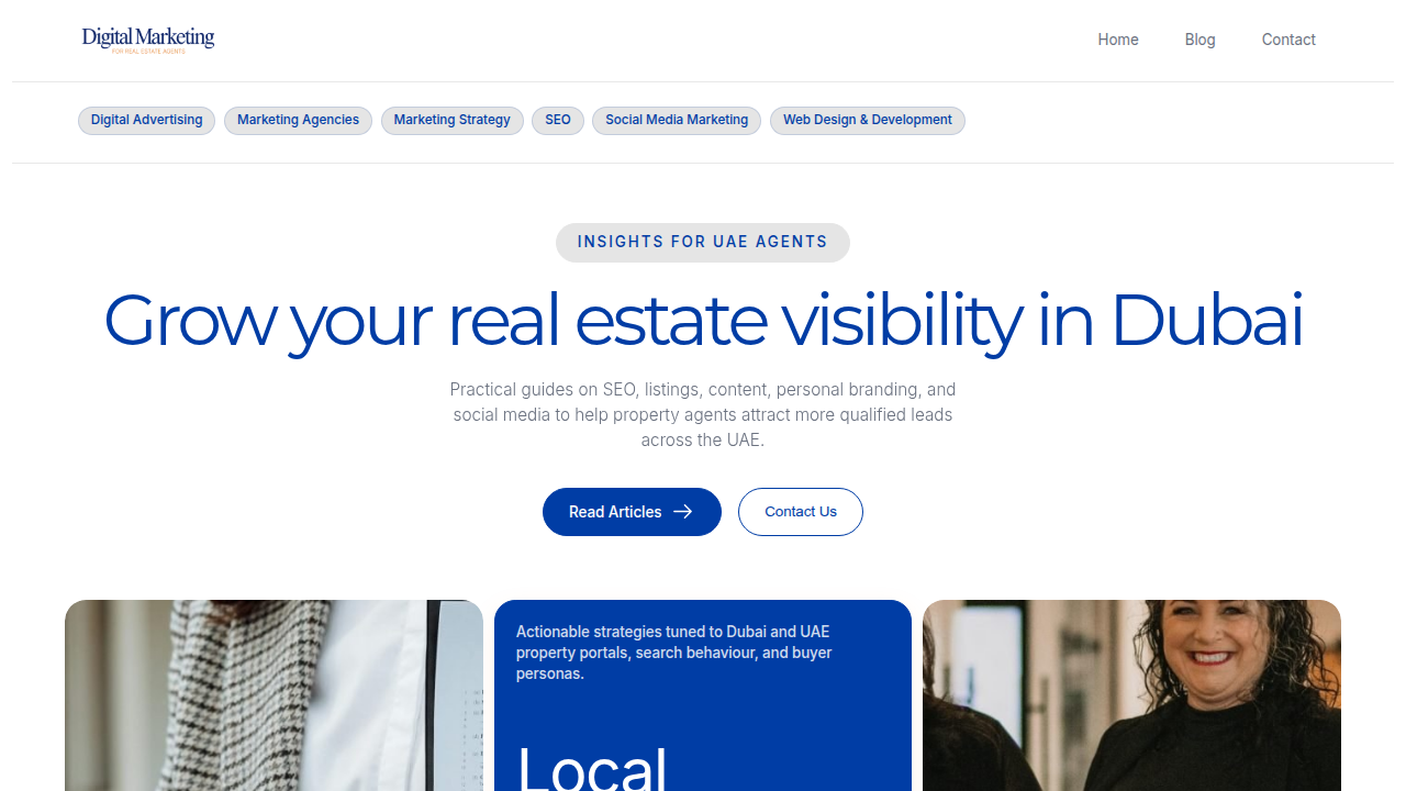 An example of a digital marketing resource for real estate agents.