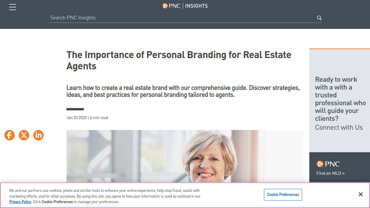 PNC offers insights on personal branding, emphasizing core values and unique selling propositions for real estate agents.