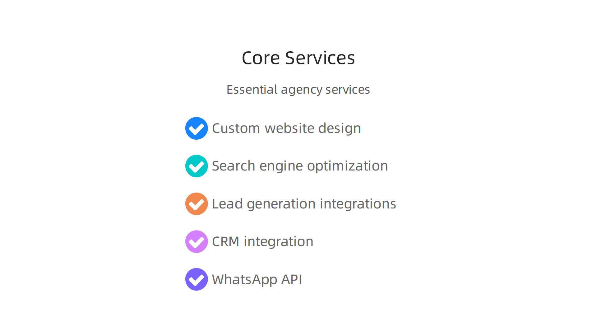 Essential services provided by a comprehensive web design and development agency for the real estate sector.